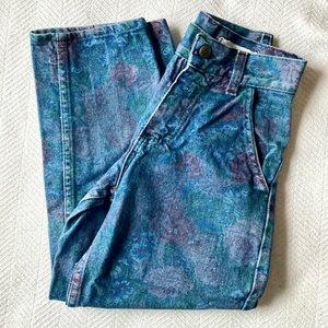 Smac Kids Vintage Floral Pants Denim Jeans 6 7 Toddler Girls